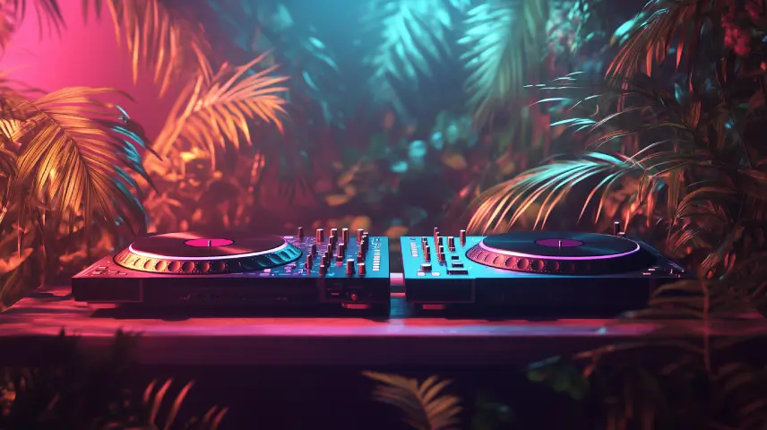 tropical dj turntable